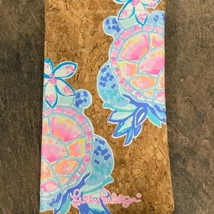 Lilly Pulitzer Sunglasses Case with Turtles.